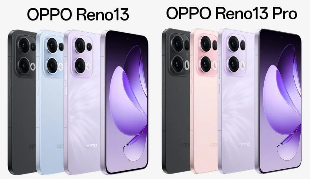 OPPO Reno13 a Reno13 Pro prinášajú špičkový výkon s procesorom Dimensity 8350, až 16 GB RAM a 1 TB úložiskom. Reno13 ponúka 6,59" OLED displej, 50MP hlavný fotoaparát a 5600mAh batériu. Pro verzia pridáva väčší 6,83" displej, 3,5x periskopový fotoaparát a bezdrôtové nabíjanie.