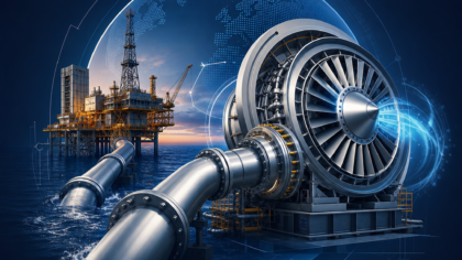 Ilustračná ikona profilu spoločnosti Baker Hughes Company vytvorená pomocou AI