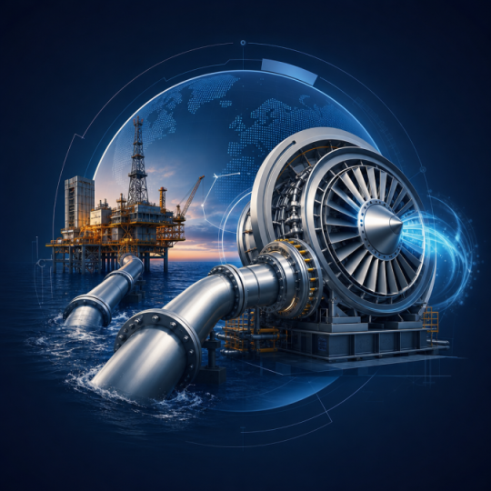 Ilustračná ikona profilu spoločnosti Baker Hughes Company vytvorená pomocou AI