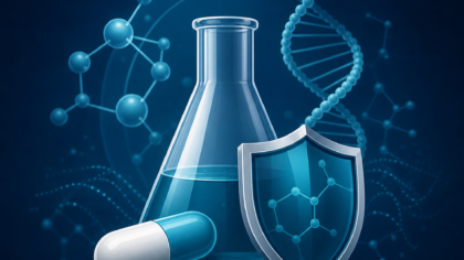 Ilustračná ikona profilu spoločnosti Bristol-Myers Squibb Company vytvorená pomocou AI