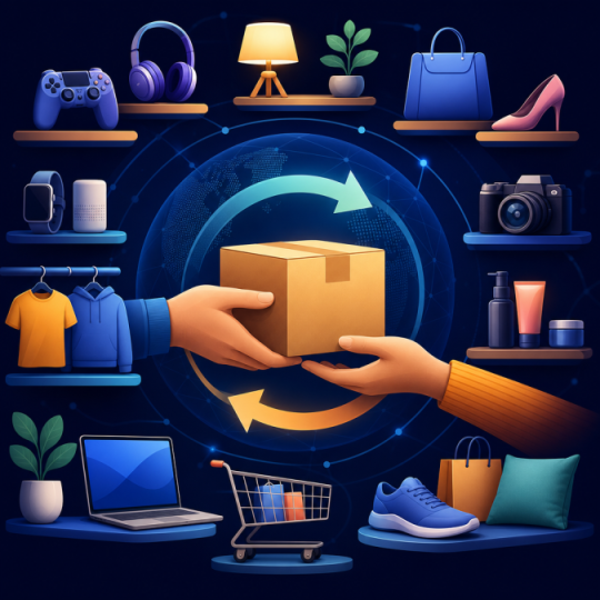 Ilustračná ikona profilu spoločnosti eBay Inc. vytvorená pomocou AI