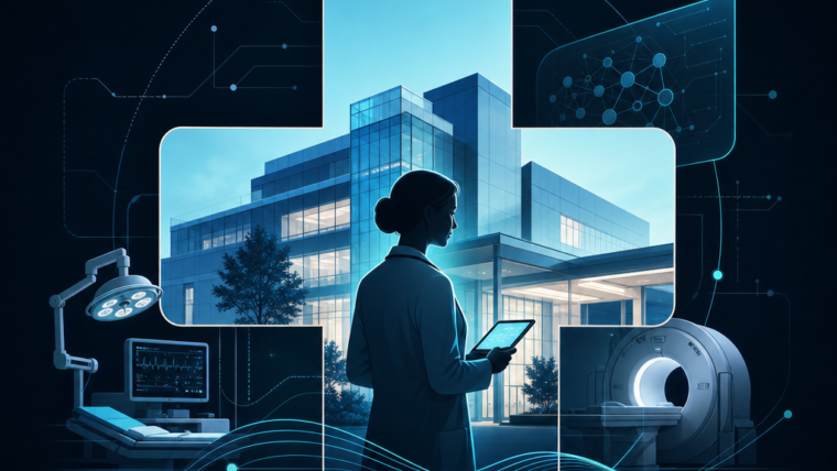 Ilustračná ikona profilu spoločnosti HCA Healthcare, Inc. vytvorená pomocou AI