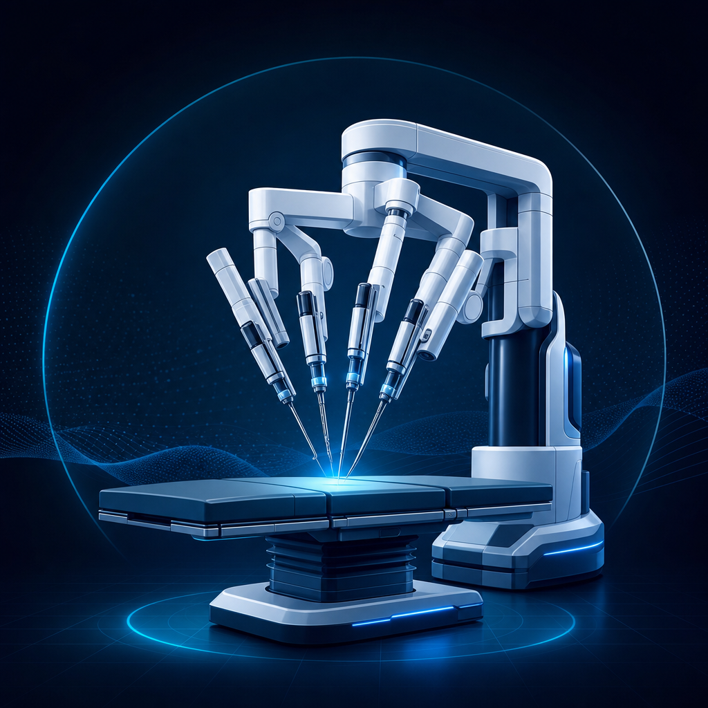 Ilustračná ikona profilu spoločnosti Intuitive Surgical, Inc. vytvorená pomocou AI