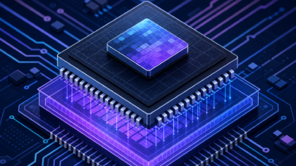 Ilustračná ikona profilu spoločnosti Micron Technology, Inc. vytvorená pomocou AI