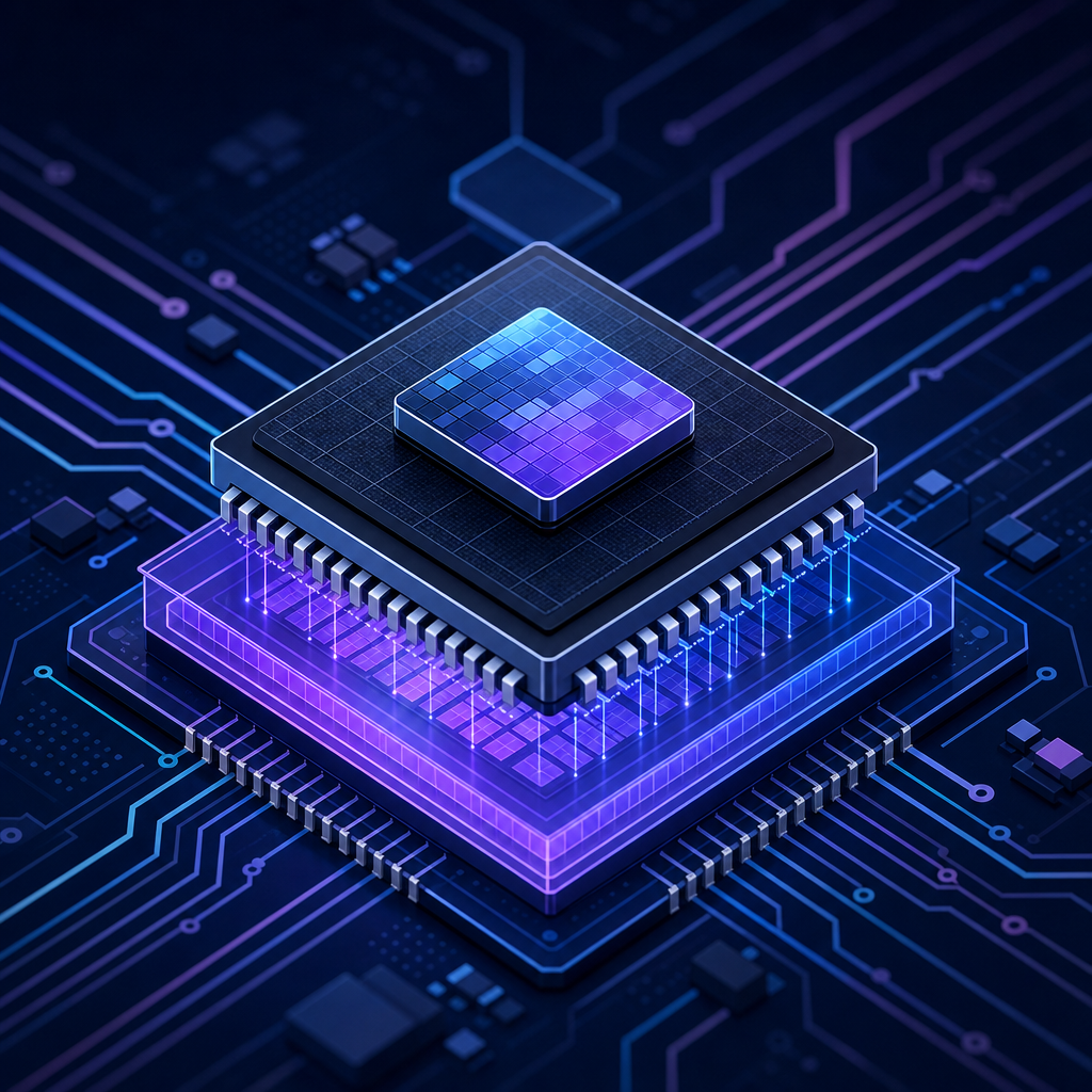 Ilustračná ikona profilu spoločnosti Micron Technology, Inc. vytvorená pomocou AI